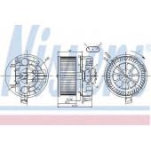 Вентилятор салона NISSENS 87043