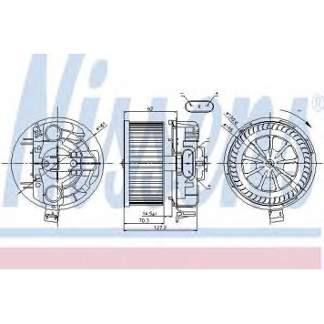 Вентилятор салона NISSENS 87043