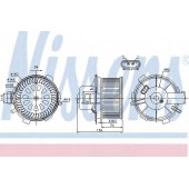 Вентилятор салона NISSENS 87045