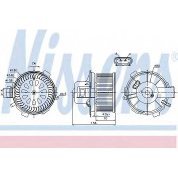 Вентилятор салона NISSENS 87045