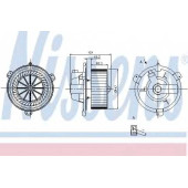 Вентилятор салона NISSENS 87056