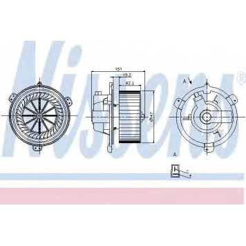 Вентилятор салона NISSENS 87056