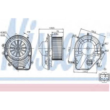Вентилятор салона NISSENS 87060