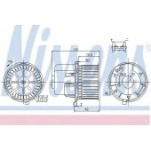 Вентилятор салона NISSENS 87061