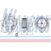 Вентилятор салона NISSENS 87066