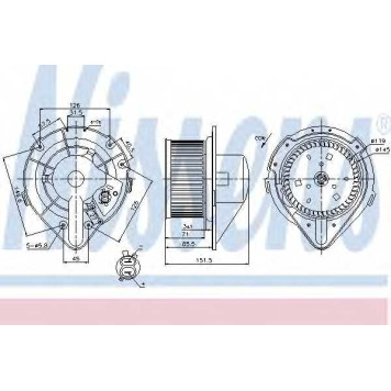 Вентилятор салона NISSENS 87066