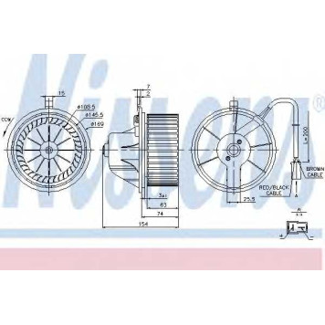 Вентилятор салона NISSENS 87068