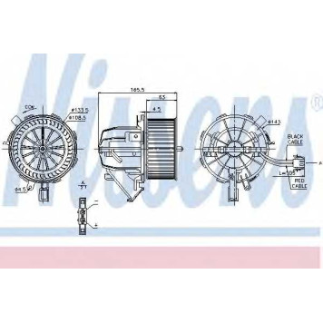 Вентилятор салона NISSENS 87075