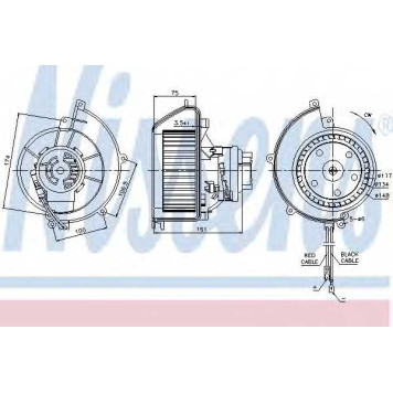Вентилятор салона NISSENS 87082