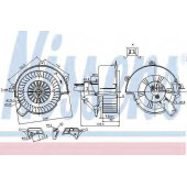 Вентилятор салона NISSENS 87083