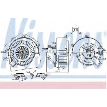 Вентилятор салона NISSENS 87083