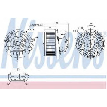 Вентилятор салона NISSENS 87091