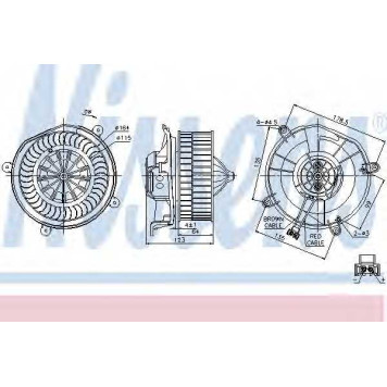 Вентилятор салона NISSENS 87104