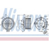 Вентилятор салона NISSENS 87106