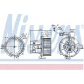 Вентилятор салона NISSENS 87109