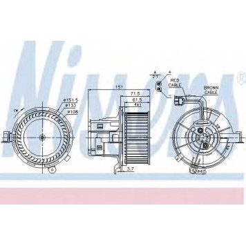 Вентилятор салона NISSENS 87109
