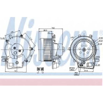 Вентилятор салона NISSENS 87111