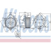 Вентилятор салона NISSENS 87124