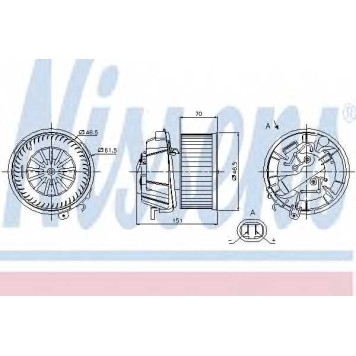 Вентилятор салона NISSENS 87127