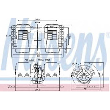 Вентилятор салона NISSENS 87133