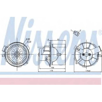 Вентилятор салона NISSENS 87138