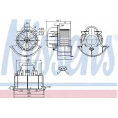 Вентилятор салона NISSENS 87139