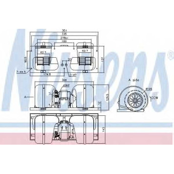 Вентилятор салона NISSENS 87141