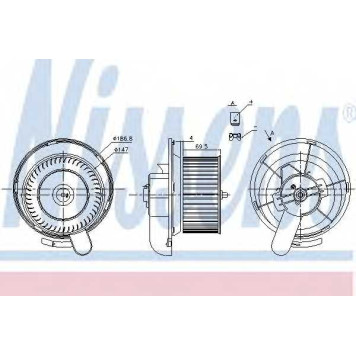 Вентилятор салона NISSENS 87145