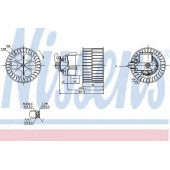 Вентилятор салона NISSENS 87154