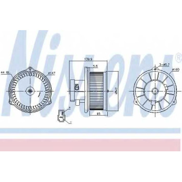 Вентилятор салона NISSENS 87160