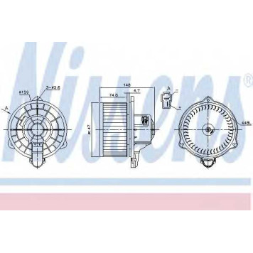Вентилятор салона NISSENS 87161