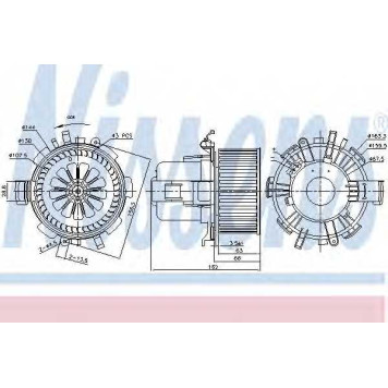 Вентилятор салона NISSENS 87180