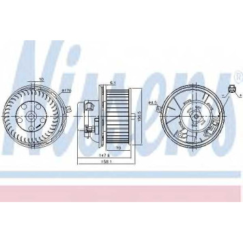 Вентилятор салона NISSENS 87187