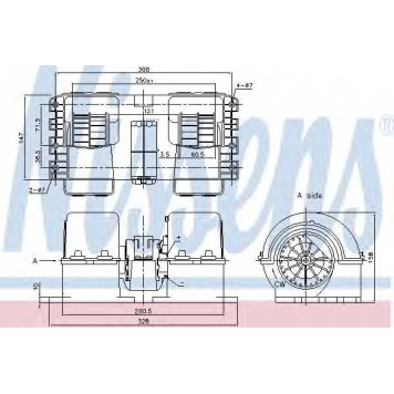 Вентилятор салона NISSENS 87190