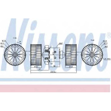 Вентилятор салона NISSENS 87191