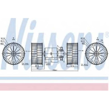 Вентилятор салона NISSENS 87192