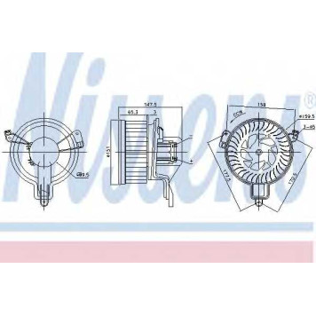 Вентилятор салона NISSENS 87259