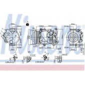 Компрессор кондиционера для LEXUS RX(GSU3#, MCU3#,MHU3#) <b>NISSENS 890158</b>