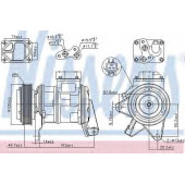Компрессор кондиционера для CHRYSLER VOYAGER(RS,RG) <b>NISSENS 89087</b>
