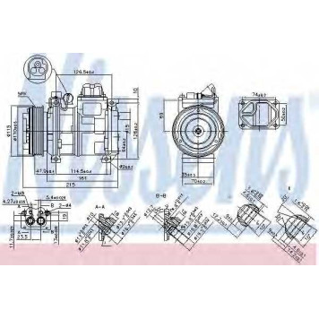 Компрессор кондиционера для BMW 3(E36), 5(E34) <b>NISSENS 89093</b>