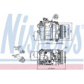 Компрессор кондиционера для BMW 5(E60,E61), 6(E63,E64), 7(E66, E67,E65) <b>NISSENS 89199</b>