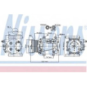 Компрессор кондиционера для JAGUAR S-TYPE(CCX), X-TYPE(CF1,CF1#) <b>NISSENS 89241</b>
