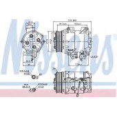 Компрессор кондиционера для HONDA ACCORD(CL,CM), ACCORD VII Tourer(CM), CR(RD#,RE) <b>NISSENS 89242</b>