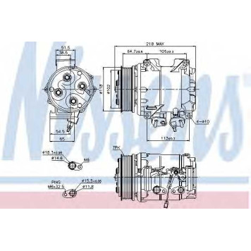 Компрессор кондиционера для HONDA ACCORD(CL,CM), ACCORD VII Tourer(CM), CR(RD#,RE) <b>NISSENS 89242</b>