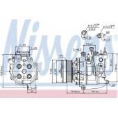Компрессор кондиционера для HONDA CR(RE) <b>NISSENS 89247</b>