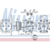 Компрессор кондиционера для LAND ROVER RANGE ROVER(LP) <b>NISSENS 89331</b>