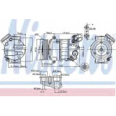 Компрессор кондиционера для OPEL INSIGNIA <b>NISSENS 89420</b>