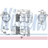 Компрессор кондиционера для SUZUKI GRAND VITARA(FT) <b>NISSENS 89519</b>
