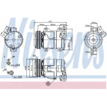 Компрессор кондиционера для SUZUKI GRAND VITARA(FT) <b>NISSENS 89519</b>