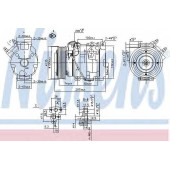 Компрессор кондиционера для TOYOTA CAMRY(#XV3#, ACV3#,MCV3#) <b>NISSENS 89558</b>
